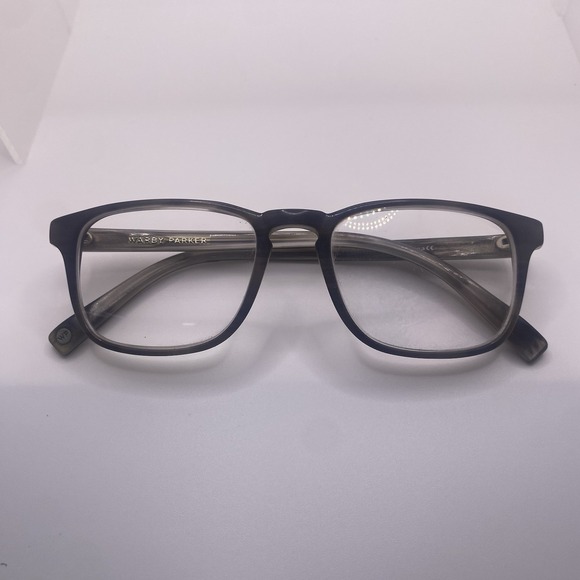 Warby Parker Eyeglasses FRAME ONLY Bensen 150 Square 52-19-145 Greystone 761 Men - Picture 1 of 16